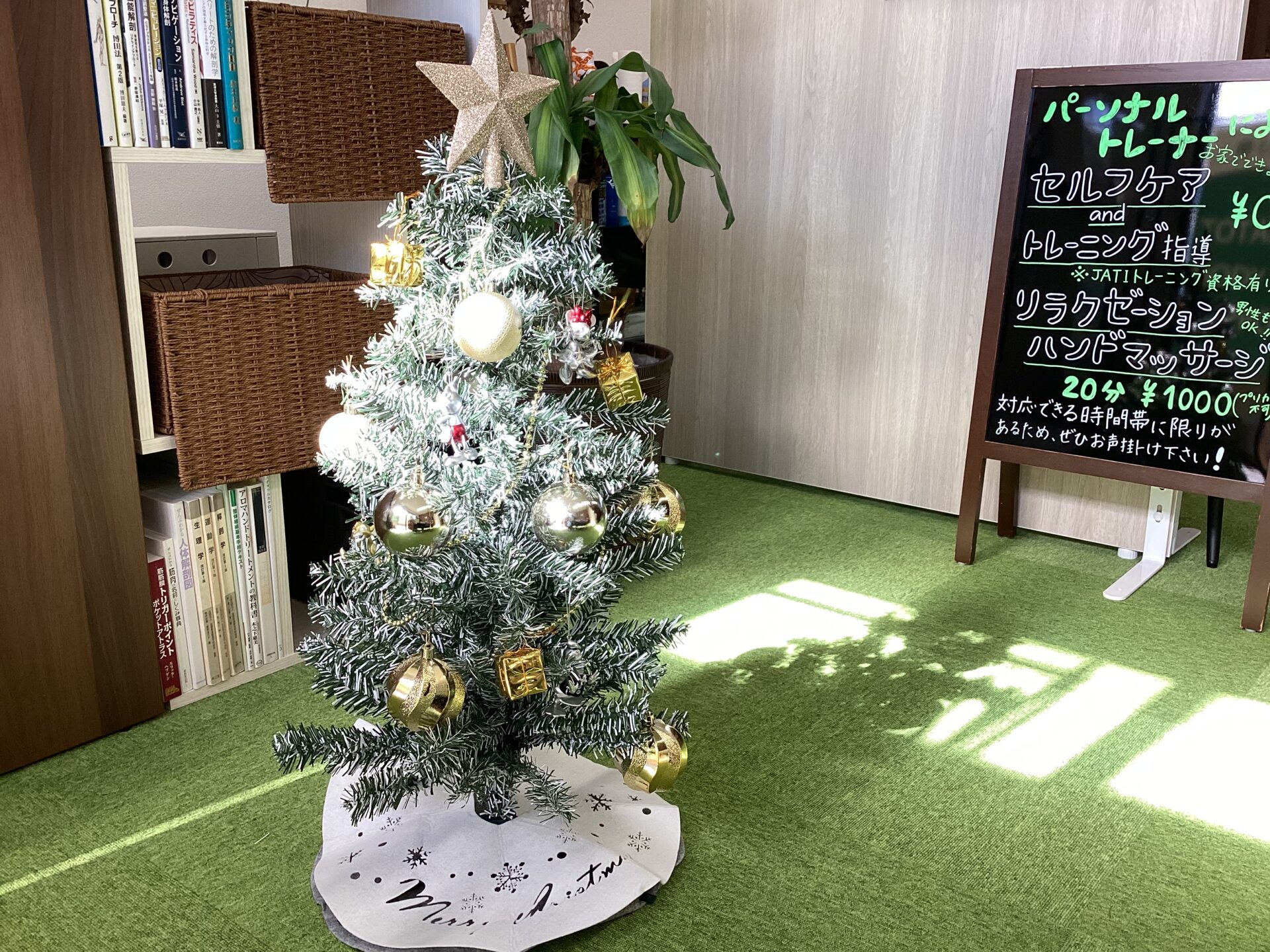 クリスマスツリー出しました！